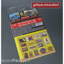 Plus model 568 - Tin advertising sign Germany in 1:35