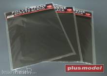 Plus model 579 - Polystyrene sheets black 0,5 big