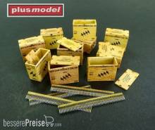 Plus model AL3003 - US ammunition boxes with belts of charges 82. Division All American - Panzerdivision L in 1:32