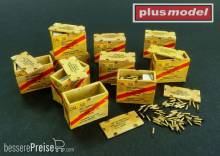 Plus model AL3004 - US ammunition boxes with cartons of charges 26. Division Volksgrenadier - 101. Division in 1:32