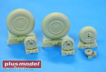 Plus model AL3009 - 1:32 Mig-21 wheels late 101. Gebirgsdivision