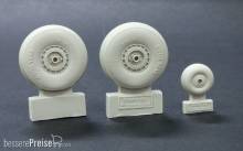 Plus model AL4068 - C-47 Skytrain wheels without cover in 1:48