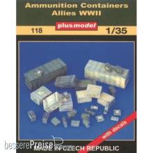 Plus model 118 - Munitionskontainer Alliierte WWII in 1:35