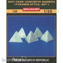 Plus model 130 - Panzerbarrikaden Pyramidenform Set I in 1:35