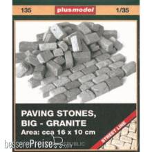 Plus model 135 - Pflastersteine, groß, Granit in 1:35