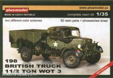 Plus model 198 - Britischer Lastwagen 1,5 t WOT 3D in 1:35