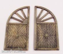 Plus model 431 - Wooden gate - round in 1:35