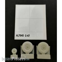 Plus model AL7045 - C-47 Skytrain wheels without cover in 1:72