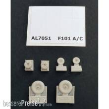 Plus model AL7051 - F-101A/C Woodoo wheels in 1:72