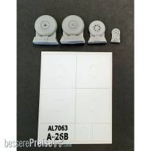 Plus model AL7063 - 1:72 A-26B Invader wheels