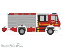 Rietze 68160 - Magirus HLF Team Cab FW Bous, 1:87