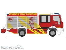 Rietze 68167 - Magirus HLF Team Cab FW Baiersdorf, 1:87
