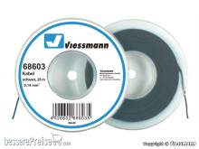 Viessmann 68603 - Kabel auf Abrollspule 0,14 mm², schwarz, 25 m