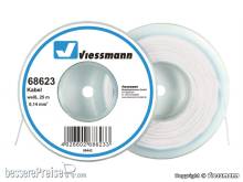Viessmann 68623 - Kabel auf Abrollspule 0,14 mm², weiß, 25 m