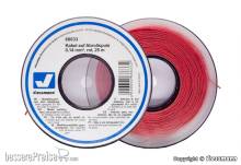 Viessmann 68633 - Kabel auf Abrollspule 0,14 mm², rot, 25 m