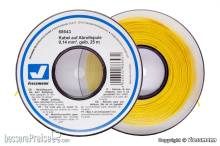 Viessmann 68643 - Kabel auf Abrollspule 0,14 mm², gelb, 25 m