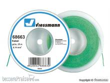 Viessmann 68663 - Kabel auf Abrollspule 0,14 mm², grün, 25 m
