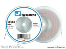 Viessmann 68683 - Kabel auf Abrollspule 0,14 mm², grau, 25 m