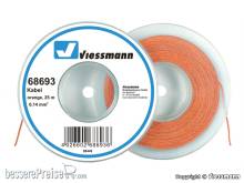 Viessmann 68693 - Kabel auf Abrollspule 0,14 mm², orange, 25 m