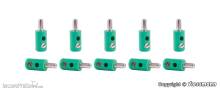 Viessmann 6872 - Querlochstecker grün, 10 Stück