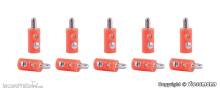Viessmann 6875 - Querlochstecker orange, 10 Stück