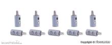 Viessmann 6876 - Querlochstecker grau, 10 Stück