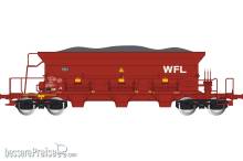Albert Modell 694001 - Selbstentladewagen Gattung Facs der ERMEWA/WFL - Ep.VI - in rotbrauner Farbgebung