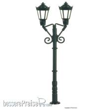 Viessmann 6973 - TT Parklaterne zweiflammig, schwarz, LED warmweiß
