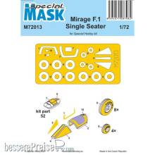 Special Hobby 100-M72013 - Mirage F.1 Single Seater Mask in 1:72