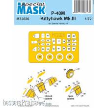 Special Hobby 100-M72026 - P-40M Warhawk/Kittyhawk Mk.III MASK in 1:72