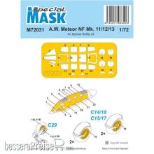 Special Hobby 100-M72031 - A.W. Meteor NF Mk.11/12/13 MASK in 1:72
