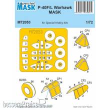 Special Hobby 100-M72053 - P-40F/L Warhawk MASK