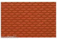 Heki 70032 - Ziegelsteinmauer H0/TT, 28x14 cm, 2 Stück