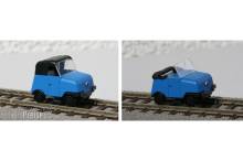 Kres 70070 - Gleiskraftrad GKR Typ 1 Schienentrabi, blau_geschlossen