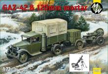Military Wheels MW7250 - 1:72 GAZ-42 & 120 mm mortar