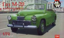 Military Wheels MW7261 - 1:72 GAZ-M20 Pobeda cabriolet, Soviet car
