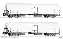 Tillig 70077 - Güterwagenset der DR, bestehend aus zwei Eiskühlwagen Iacehqrs, Ep. IV - FORMNEUHEIT-