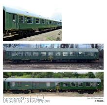 Tillig 70081 - Reisezugwagenset „Retro-Zug der KŽC Doprava s.r.o.“, bestehend aus einem Reisezugwagen 1. Klasse, einem Reisezugwagen 2. Klasse und einem Reisezugwagen mit Gepäckabteil