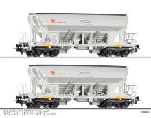Tillig 70086 - Güterwagenset der HVLE, bestehend aus zwei Selbstentladewagen Faccns