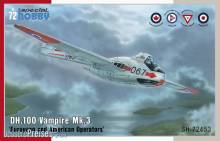 Special Hobby 100-SH72453 - DH.100 Vampire Mk.3 European and American Operators in 1:72