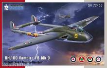 Special Hobby 100-SH72455 - DH.100 Vampire FB.Mk.9 Tropicalised Fighter-Bomber in 1:72