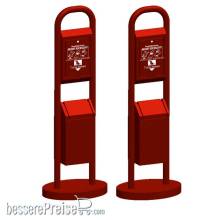 Rietze 70292 - Hundetoilette rot (2 Stück), 1:87