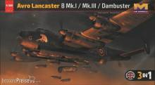 HongKong Model 01E012 - Avro Lancaster B Mk.I / Mk.III /Dambuster 3 in 1 in 1:32