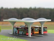 Rietze 70510 - moderner Busbahnhof, 1:87