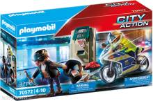 PLAYMOBIL 70572 - Polizei-Motorrad: Verfolgung des Geldräubers