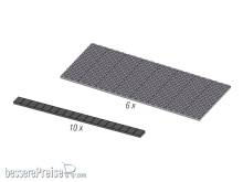 Rietze 70603 - Rasengittersteine 60x30mm, für 6 Parkplätze, 1:87