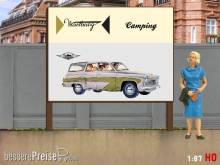 Modellland 7063-8 - 1:87 H0 Plakatwand Wartburg 311 Camping