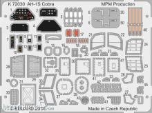 MPM 100-K72030 - AH-1S Cobra Coloured photo-etched parts in 1:72