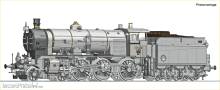 Roco 7100047 - Dampflokomotive Rh 109, Südbahn