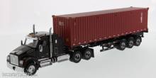 Diecast Masters 71060 - Kenworth T880 SFFA 40 Sleeper Tandem Tractor & 40Ft Container Zugmaschine - 2 Achs & 40Ft Container